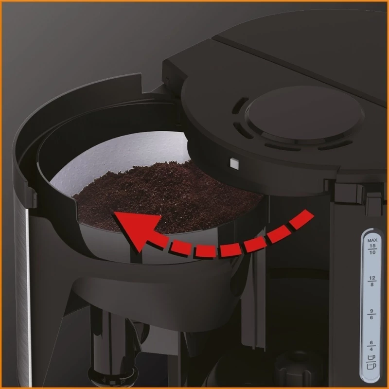 Krups KM305D Καφετιέρα Φίλτρου 800W Black