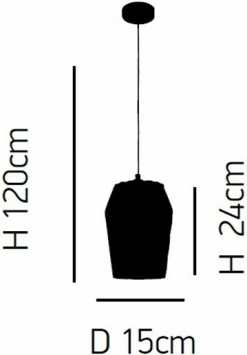 Home Lighting Κρεμαστό Φωτιστικό Μοντέρνο Μονόφωτο Γκρι
