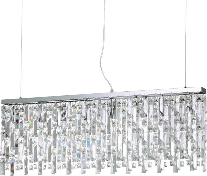 Ideal Lux Elisir Κρεμαστό Φωτιστικό Μοντέρνο Πολύφωτο Διάφανο