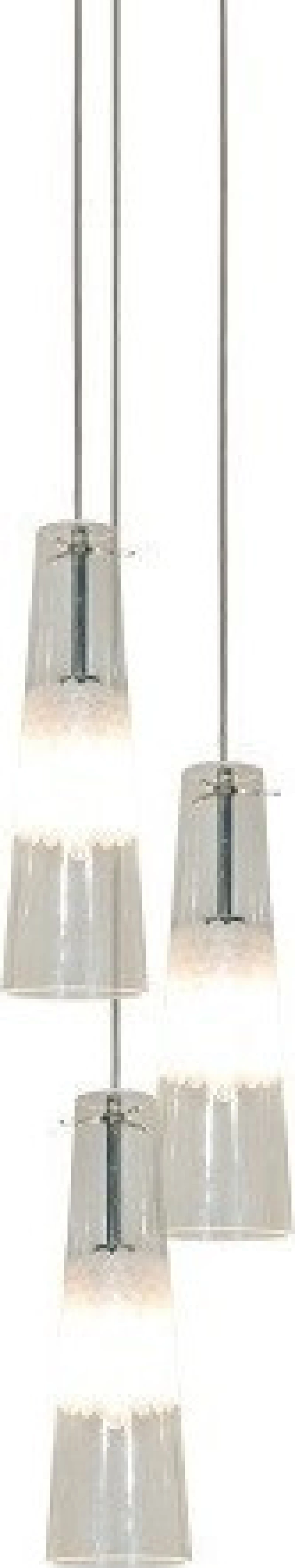 Home Lighting Κρεμαστό Φωτιστικό Μοντέρνο Πολύφωτο Διάφανο