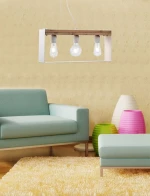 ArkoLight Κρεμαστό Φωτιστικό Μοντέρνο Τρίφωτο Ράγα Λευκό