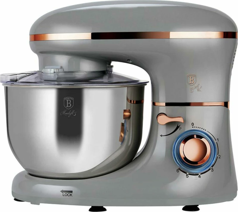 Berlinger Haus BH-9192 Κουζινομηχανή 1300W με Ανοξείδωτο Κάδο 6lt Silver