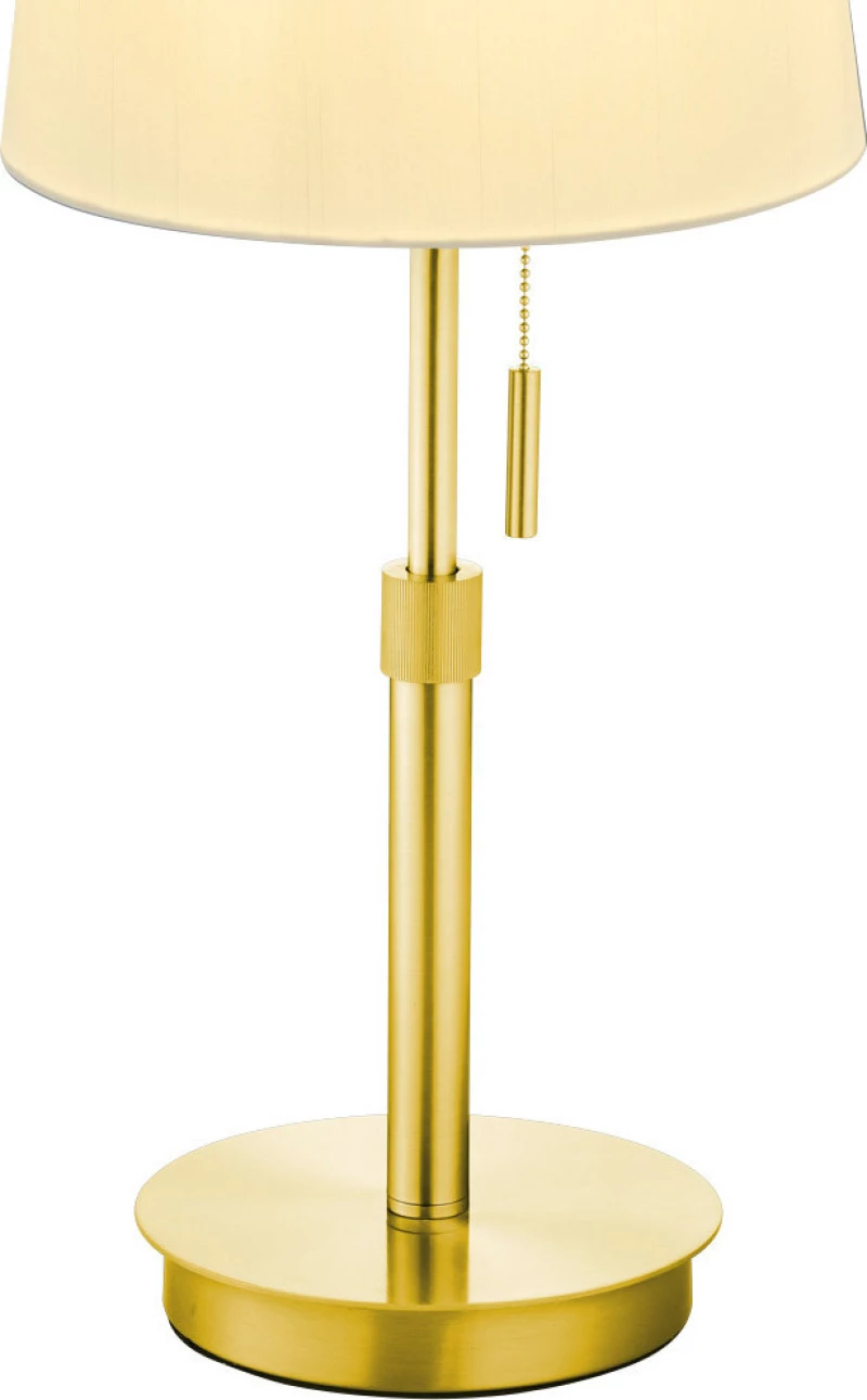 Trio Lighting Lyon Πορτατίφ με Μπεζ Καπέλο και Χρυσή Βάση