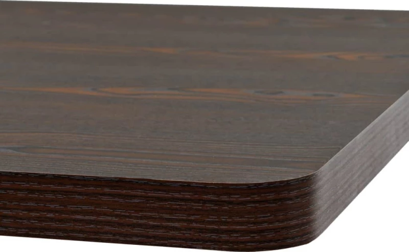Τραπέζι Bistro Τετράγωνο Σκούρο Σταχτί 80x80x75 εκ. MDF/Ατσάλι