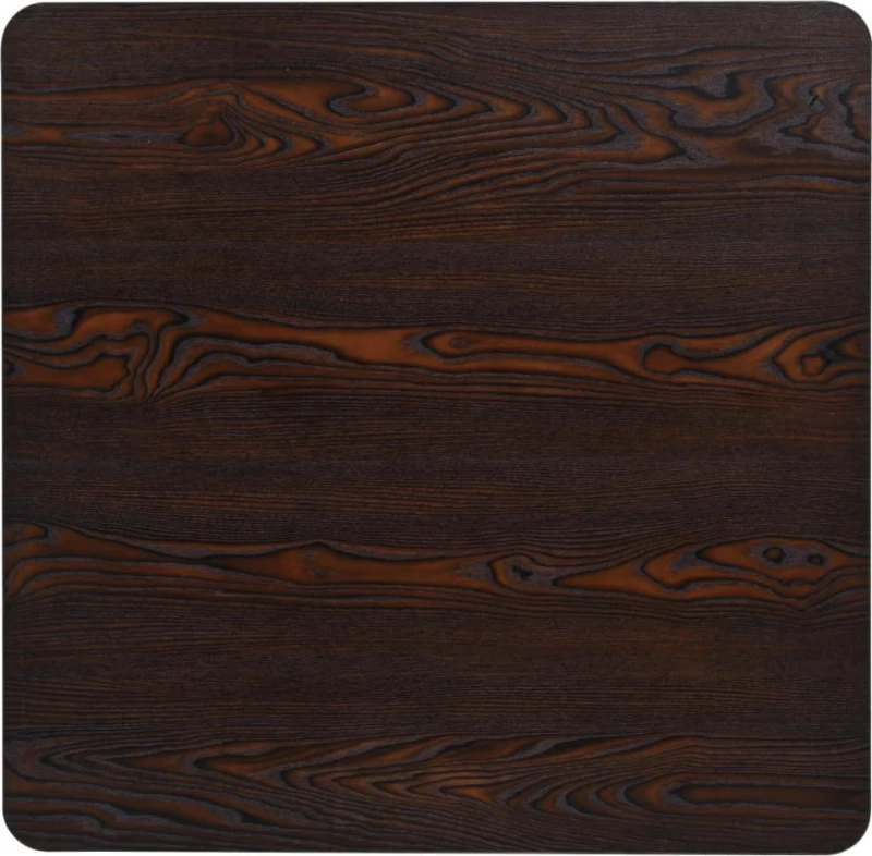 Τραπέζι Bistro Τετράγωνο Σκούρο Σταχτί 80x80x75 εκ. MDF/Ατσάλι