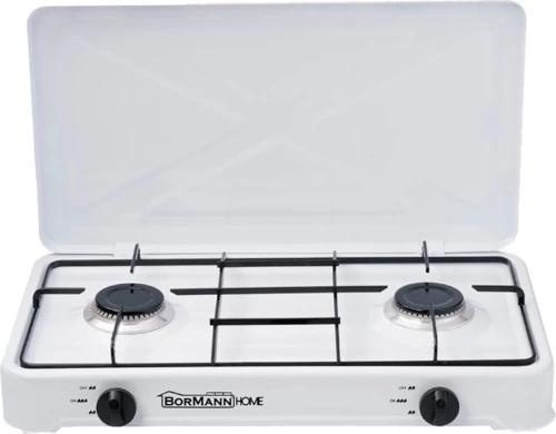 Εστια Υγραεριου Bormann Blg4400 Διπλη Λευκη 2.2Kw (022336)