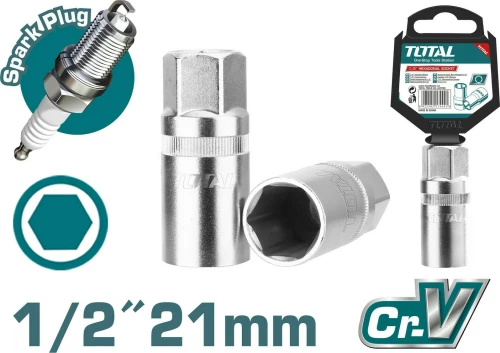 Total Καρυδάκι 1/2" για Μπουζί 21mm THSPS12216
