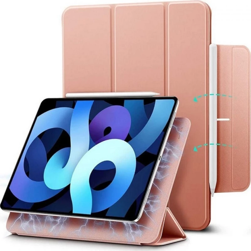 ESR Rebound Magnetic Smart Flip Cover Stand Ροζ Χρυσό (iPad Air 2020)