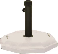 Λευκή Τσιμεντένια Βάση Ομπρέλας 27Kgr , ⌀ 50cm