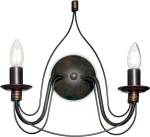 Ideal Lux Corte AP2 Ruggine Φωτιστικό Τοίχου Καφέ