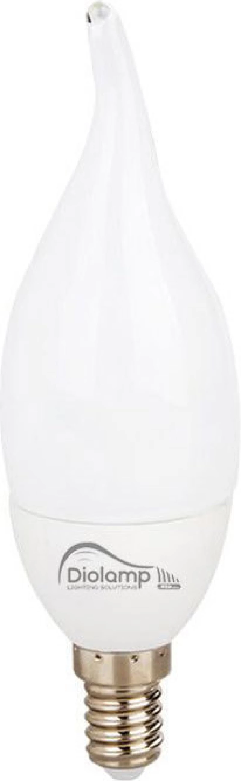 Diolamp Λάμπα LED για Ντουί E14 και Σχήμα C37 Ψυχρό Λευκό 570lm Dimmable