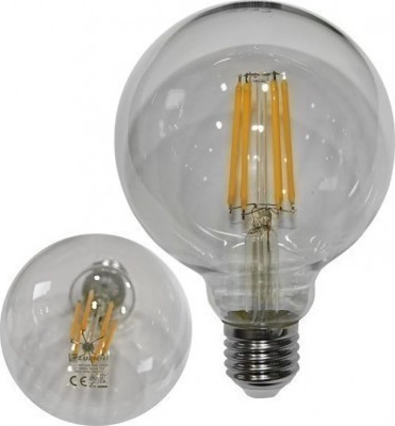 Adeleq Λάμπα LED για Ντουί E27 και Σχήμα G95 Θερμό Λευκό 1500lm