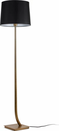 Faro Barcelona Rem Φωτιστικό Δαπέδου Μαύρο με Ύψος 171cm