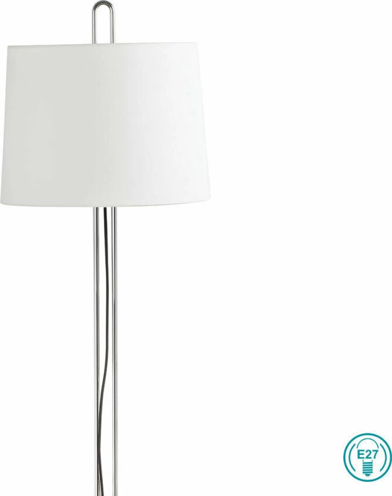 Faro Barcelona Montreal Φωτιστικό Δαπέδου Ασημί με Ύψος 160cm
