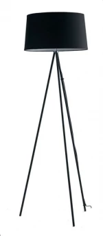 Fan Europe Φωτιστικό Δαπέδου Μαύρο με Ύψος 155cm Μαύρο