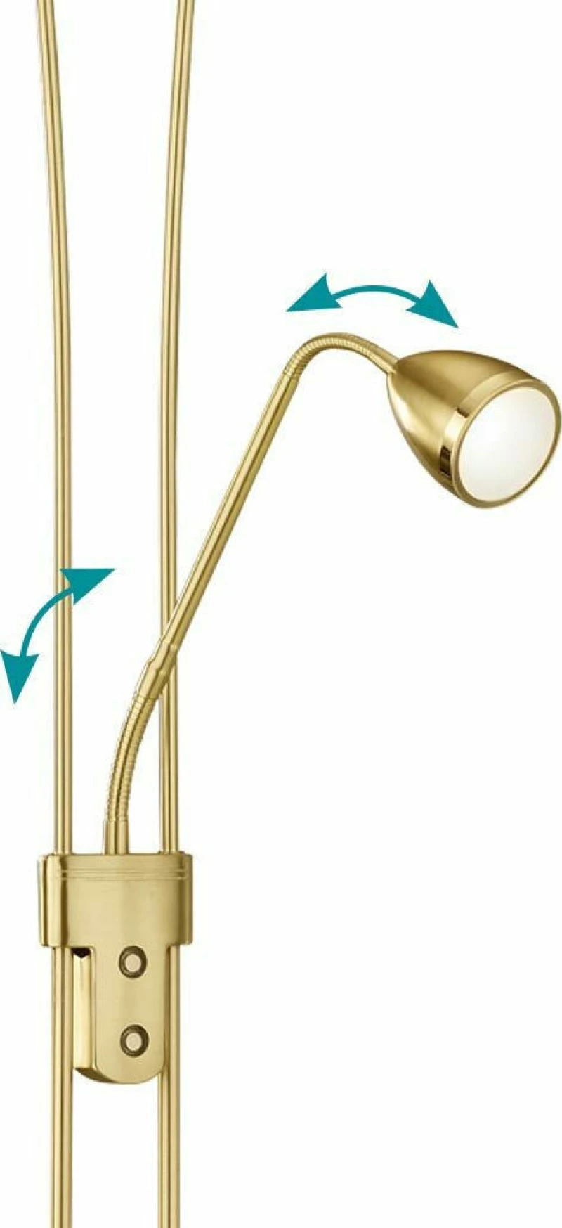 Trio Lighting Arizona Φωτιστικό Δαπέδου Χρυσό με Ύψος 255cm