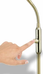 Trio Lighting Bergamo Φωτιστικό Δαπέδου Χρυσό με Ύψος 162cm