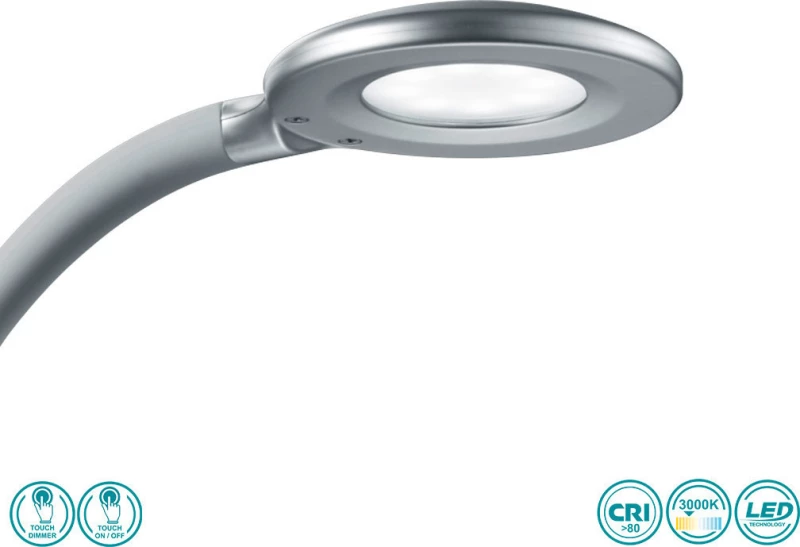 Πορτατίφ Γραφείου Rl Lighting Cobra R52721187 Γκρι Τιτανίου