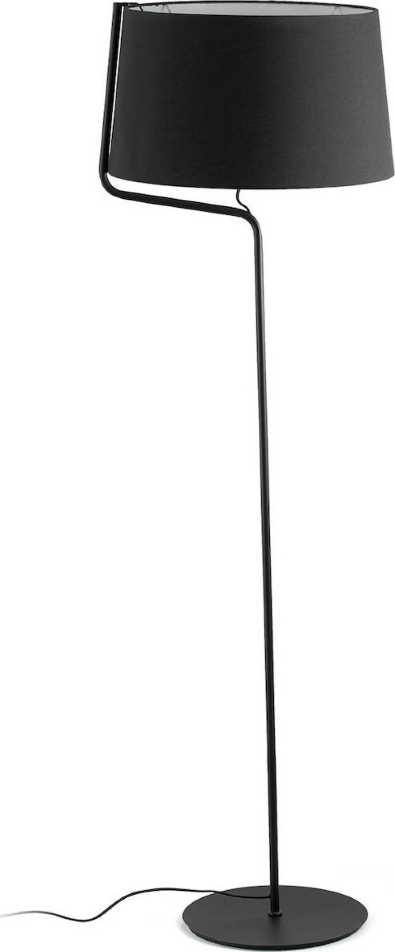 Faro Barcelona Berni Φωτιστικό Δαπέδου Μαύρο με Ύψος 151cm