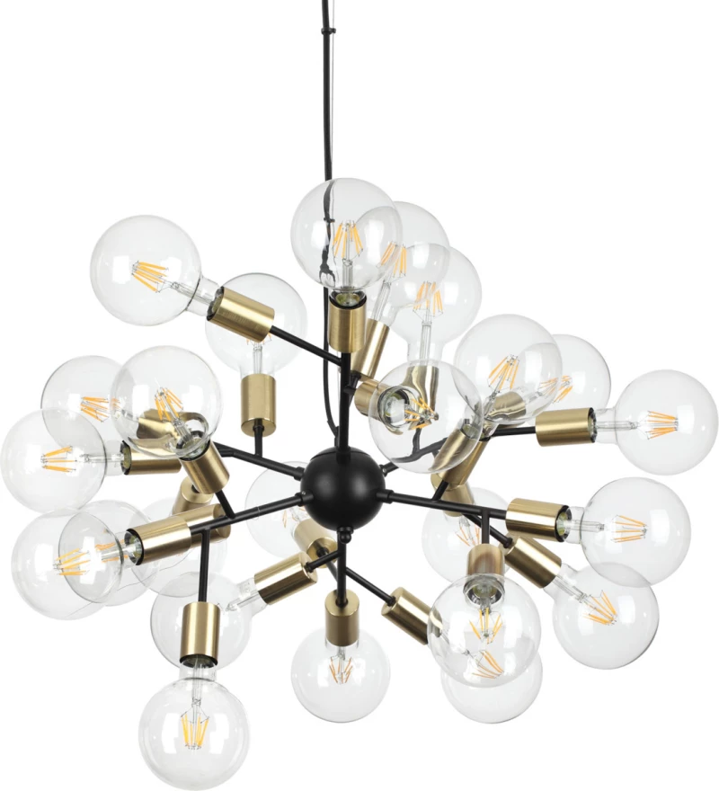 Ideal Lux Spark Κρεμαστό Φωτιστικό Μοντέρνο Πολύφωτο Μαύρο