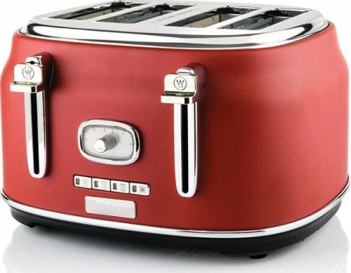 Westinghouse Retro Φρυγανιερα Με 4 Φετες Ψωμιου 1750W (22042) Red