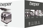 Beper Bt.050 Φρυγανιέρα Από Ανοξείδωτο Ατσάλι 1400W