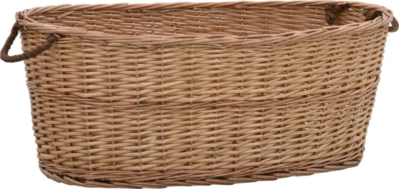 vidaXL Καλάθι Καυσόξυλων με Λαβές Μεταφοράς 88x57x34 εκ. 286984