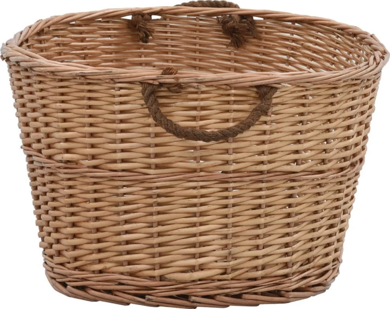 vidaXL Καλάθι Καυσόξυλων με Λαβές Μεταφοράς 88x57x34 εκ. 286984