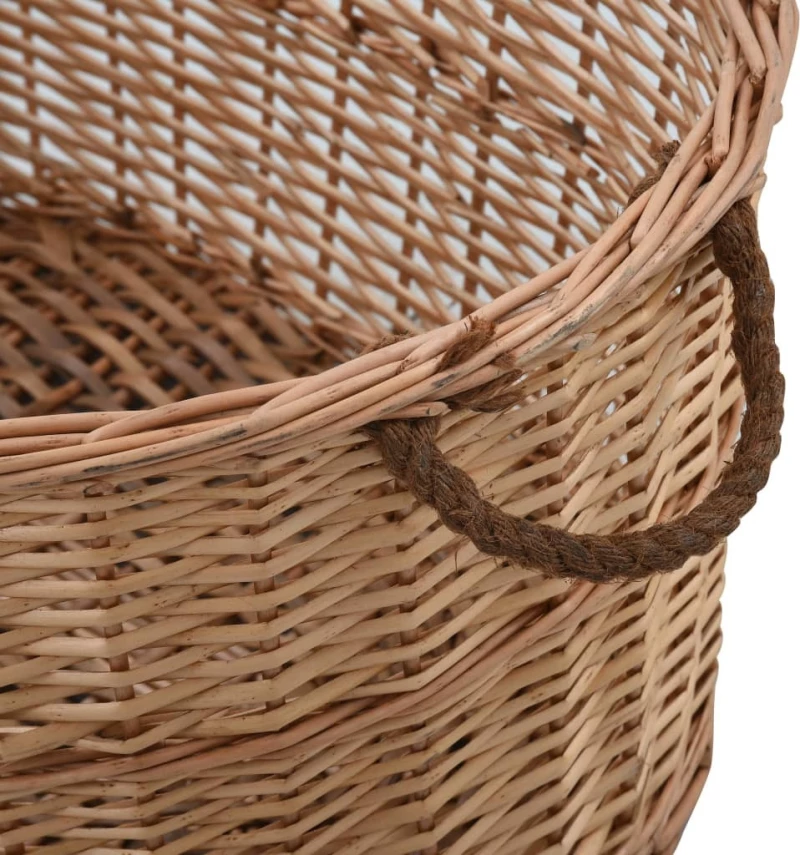 vidaXL Καλάθι Καυσόξυλων με Λαβές Μεταφοράς 88x57x34 εκ. 286984