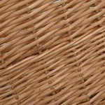 vidaXL Καλάθι Καυσόξυλων με Λαβές Μεταφοράς 78x54x34 εκ. Φυσική Ιτιά