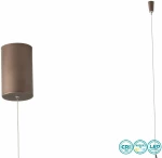 Fan Europe Candle Κρεμαστό Φωτιστικό Μοντέρνο LED Καφέ