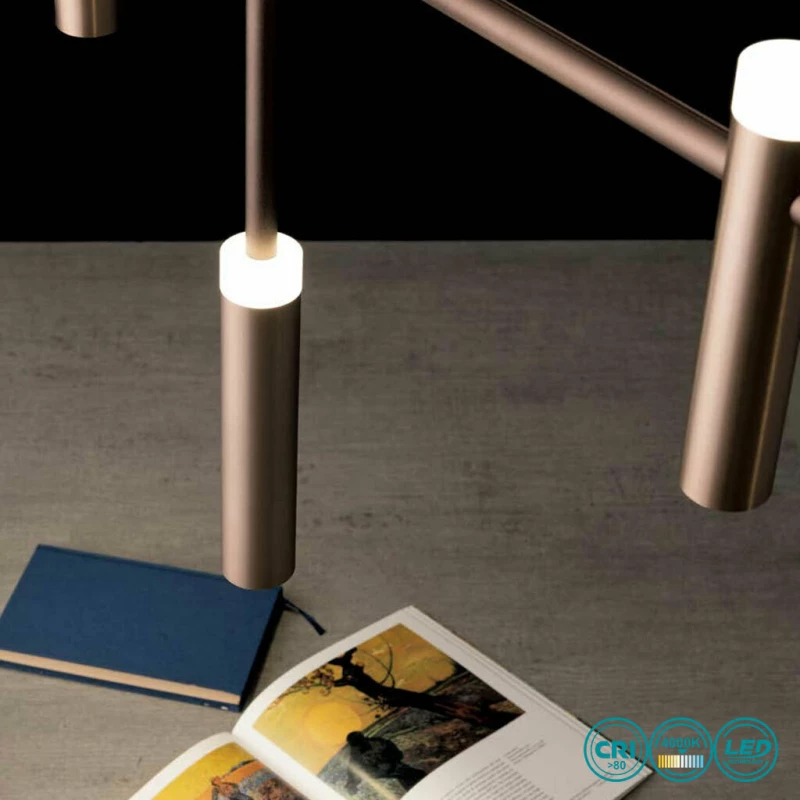 Fan Europe Candle Κρεμαστό Φωτιστικό Μοντέρνο LED Καφέ