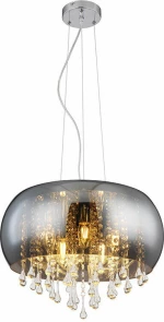 Globo Lighting Kalla Κρεμαστό Φωτιστικό Μοντέρνο Πολύφωτο Ασημί