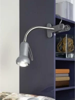 Φωτιστικό Γραφείου Flexibel Με Κλιπ 81265 Silver Fabio Eglo