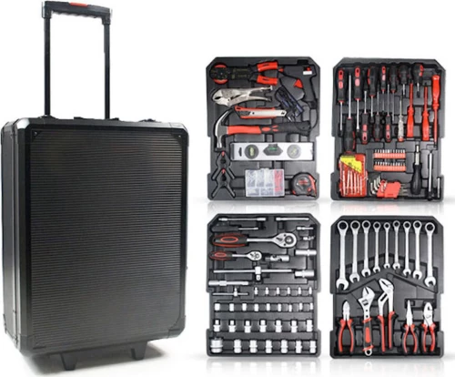 Tools Master TM409BLG Σετ εργαλείων 409 τεμαχίων σε πρακτική βαλίτσα μεταφοράς