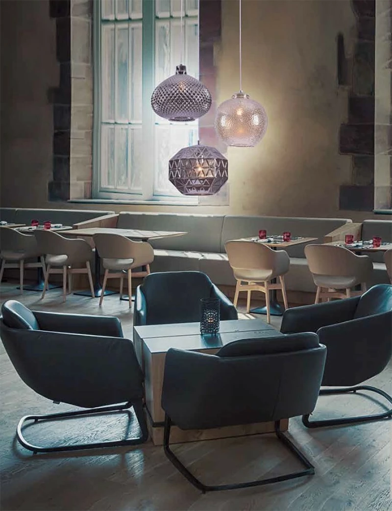 Home Lighting Matilde Κρεμαστό Φωτιστικό Μοντέρνο Μονόφωτο Γκρι