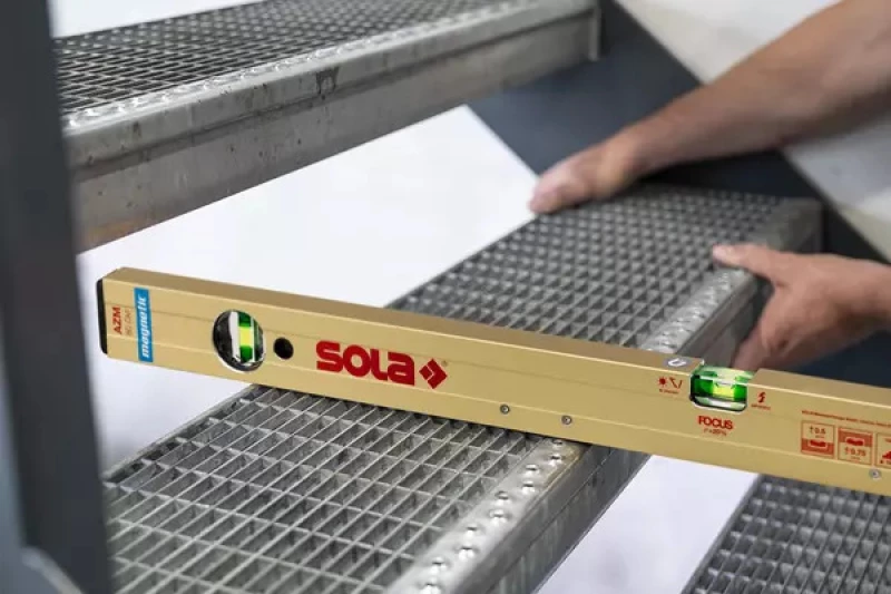 Αλφάδι Αλουμινίου Μαγνητικό Sola Azm 50Cm Με 2 Μάτια
