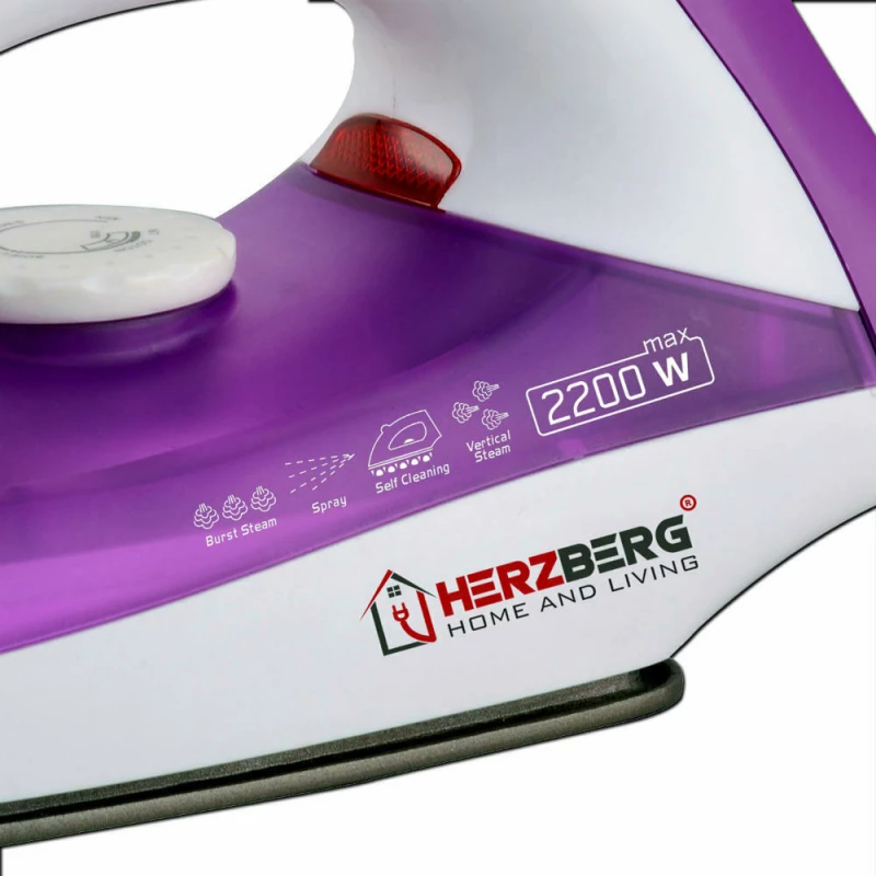 Herzberg HG-8036 Σίδερο Ατμού Μωβ