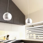 Rendl Light Studio Aston 28 Κρεμαστό Φωτιστικό Μοντέρνο Μονόφωτο Ασημί