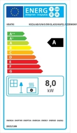 Kratki Koza/AB/S/N/O/DR/Glass/Kafel 8kW Κόκκινη