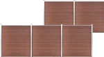 vidaXL Πάνελ Περίφραξης WPC Καφέ 186x872cm 3053210