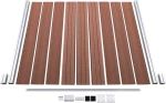 vidaXL Πάνελ Περίφραξης WPC Καφέ 186x872cm 3053210