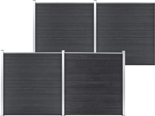 vidaXL Πάνελ Περίφραξης Γκρι 186x699cm 3053227