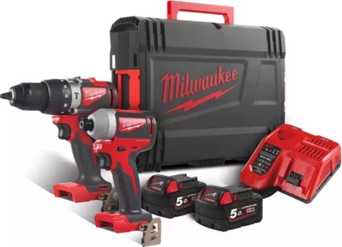Milwaukee M18 Blpp2A2-502X Brushless Powerpack Κρουστικό Δραπ/Δο + Παλμικό Κατσαβίδι 18V (4933464522)