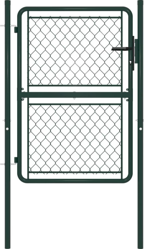 vidaXL Πόρτα Περίφραξης Κήπου Πράσινη 150x100cm 144405