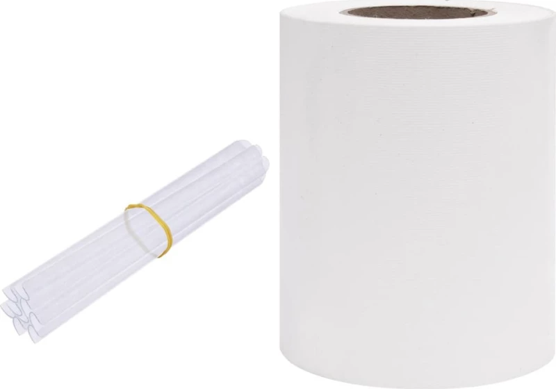 vidaXL Περίφραξη Προστατευτική Λευκή από PVC 19x3500cm 147858