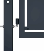 vidaXL Πόρτα Περίφραξης Κήπου Ανθρακί 175x100cm 144521