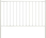 vidaXL Πάνελ Περίφραξης Λευκό 125x170cm 145217