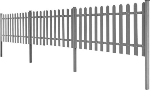 vidaXL Φράχτης με Στύλους 3τεμ. από WPC 60x600cm 42826