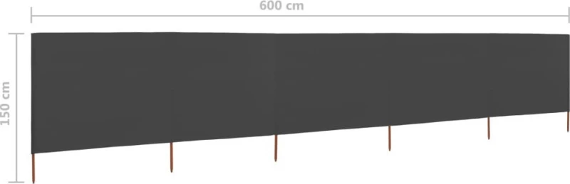 vidaXL Τέντα 6x1.2m 47162